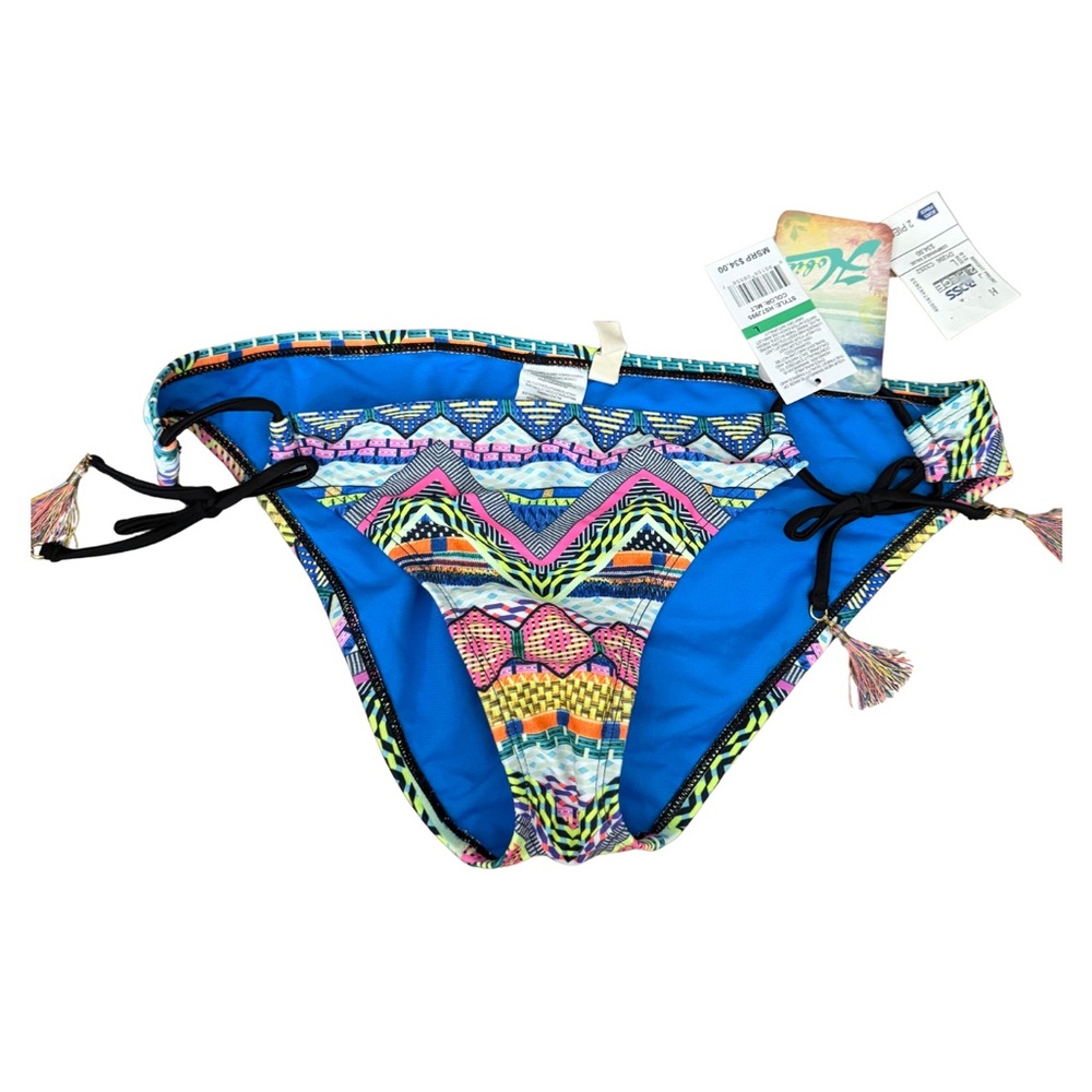 Hobie Blue and Multicolor Bikini Bottom